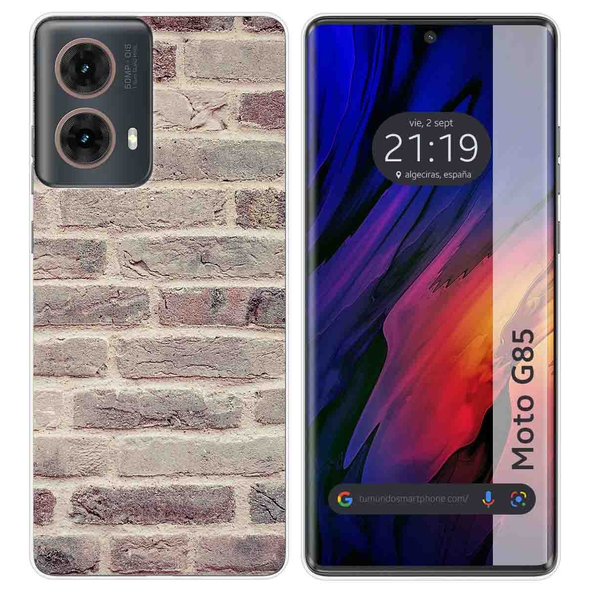 Funda Silicona para Motorola Moto G85 5G diseño Ladrillo 01 Dibujos