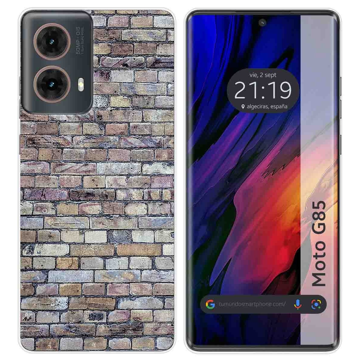 Funda Silicona para Motorola Moto G85 5G diseño Ladrillo 02 Dibujos