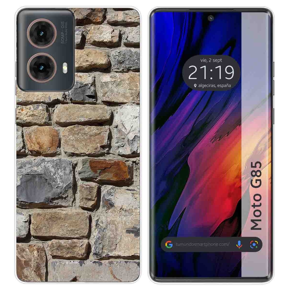 Funda Silicona para Motorola Moto G85 5G diseño Ladrillo 03 Dibujos