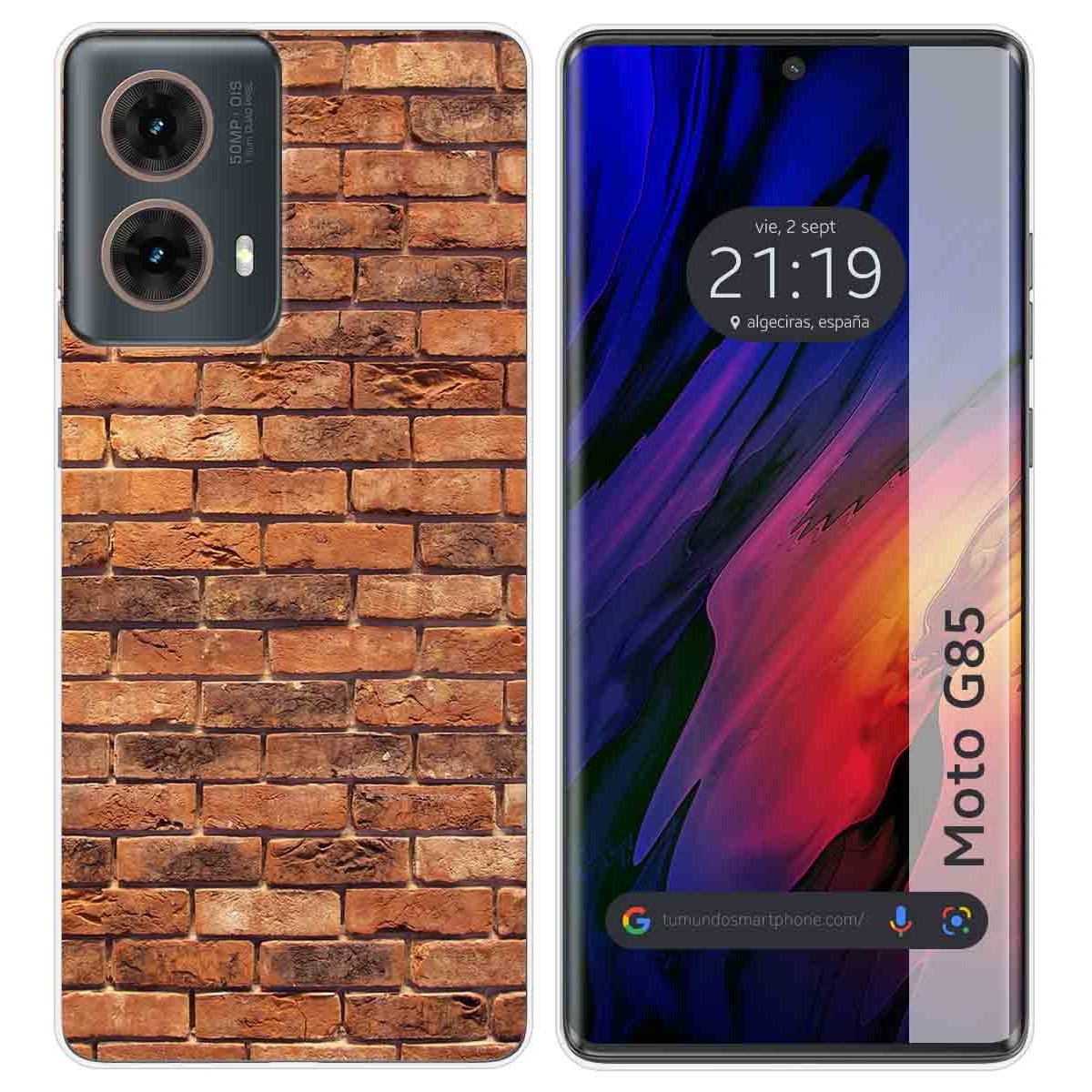 Funda Silicona para Motorola Moto G85 5G diseño Ladrillo 04 Dibujos