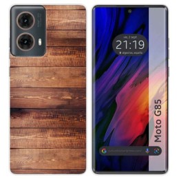 Funda Silicona para Motorola Moto G85 5G diseño Madera 02 Dibujos