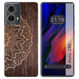 Funda Silicona para Motorola Moto G85 5G diseño Madera 06 Dibujos