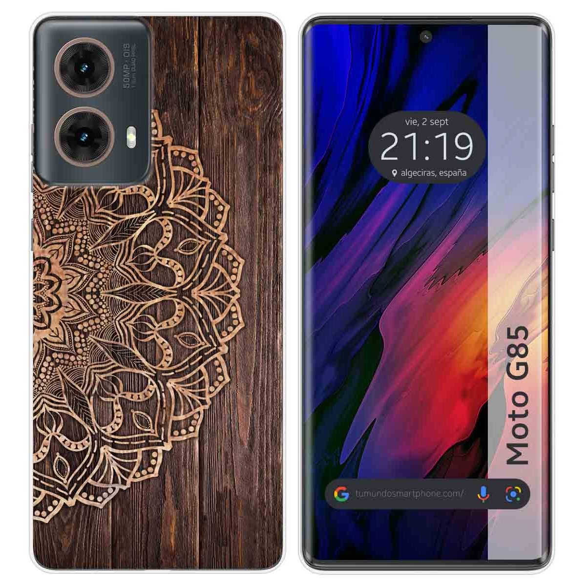 Funda Silicona para Motorola Moto G85 5G diseño Madera 06 Dibujos