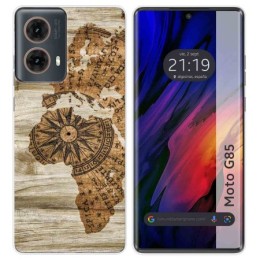 Funda Silicona para Motorola Moto G85 5G diseño Madera 07 Dibujos