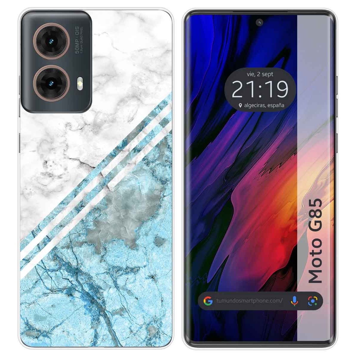 Funda Silicona para Motorola Moto G85 5G diseño Mármol 02 Dibujos