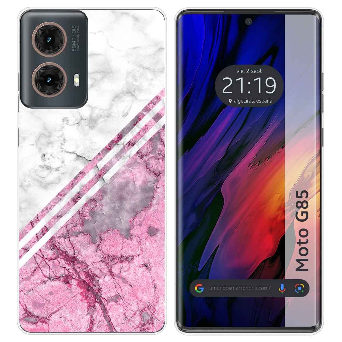 Funda Silicona para Motorola Moto G85 5G diseño Mármol 03 Dibujos