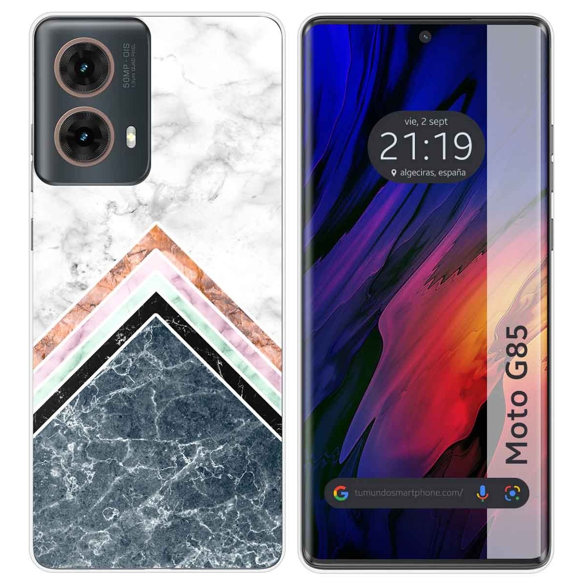 Funda Silicona para Motorola Moto G85 5G diseño Mármol 05 Dibujos