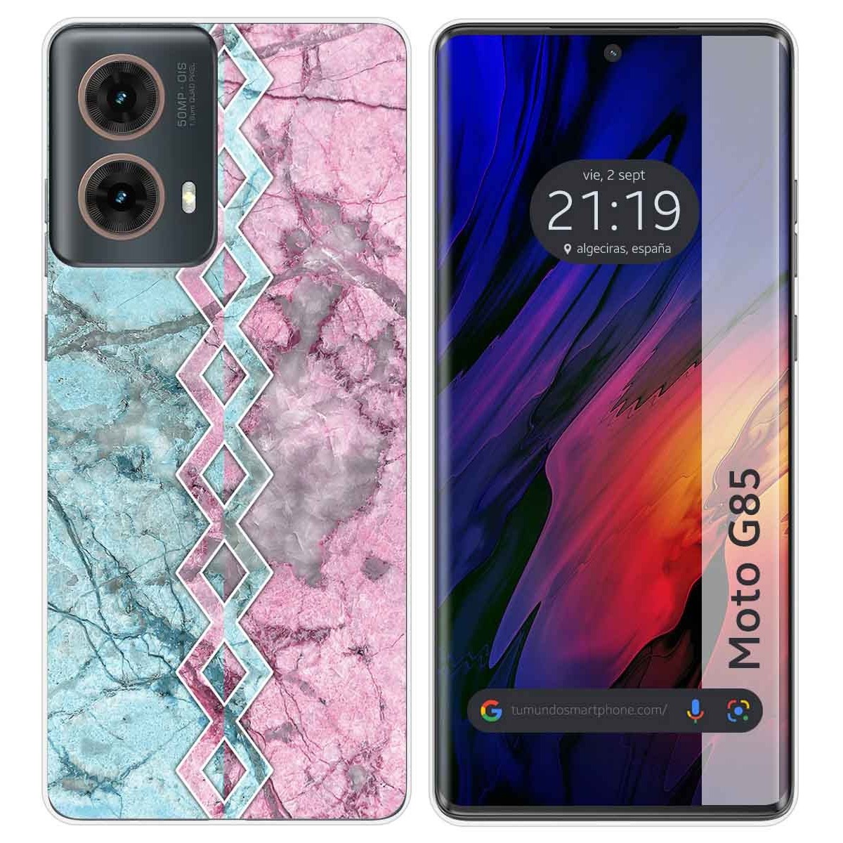 Funda Silicona para Motorola Moto G85 5G diseño Mármol 08 Dibujos