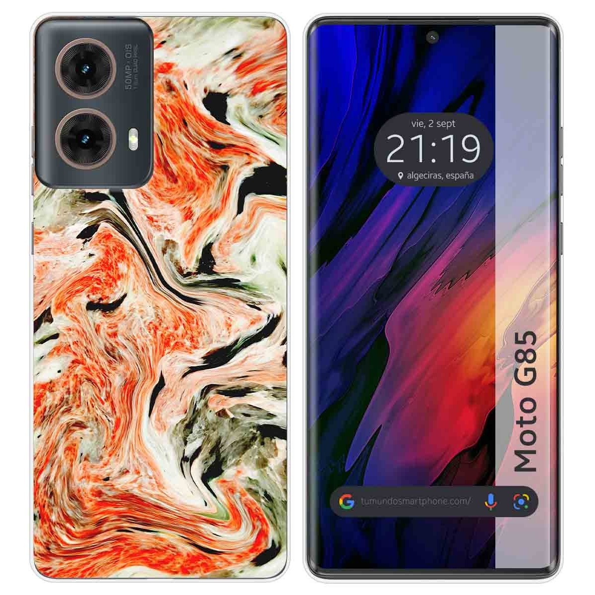 Funda Silicona para Motorola Moto G85 5G diseño Mármol 12 Dibujos