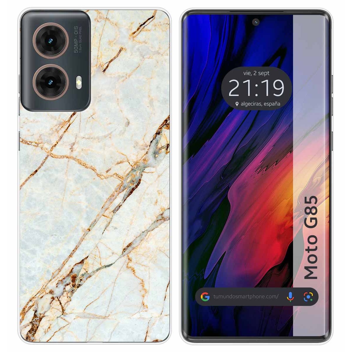 Funda Silicona para Motorola Moto G85 5G diseño Mármol 13 Dibujos