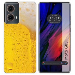 Funda Silicona para Motorola Moto G85 5G diseño Cerveza Dibujos