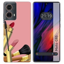 Funda Silicona para Motorola Moto G85 5G diseño Brochas Dibujos