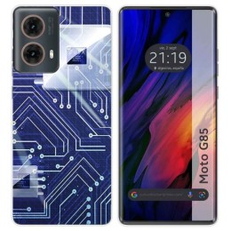Funda Silicona para Motorola Moto G85 5G diseño Circuito Dibujos