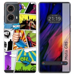 Funda Silicona para Motorola Moto G85 5G diseño Comic Dibujos