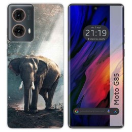 Funda Silicona para Motorola Moto G85 5G diseño Elefante Dibujos