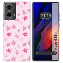 Funda Silicona para Motorola Moto G85 5G diseño Flores Dibujos