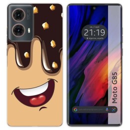 Funda Silicona para Motorola Moto G85 5G diseño Helado Chocolate Dibujos