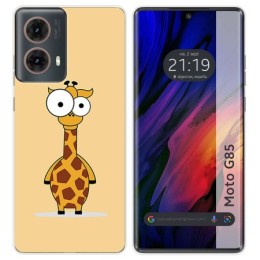Funda Silicona para Motorola Moto G85 5G diseño Jirafa Dibujos