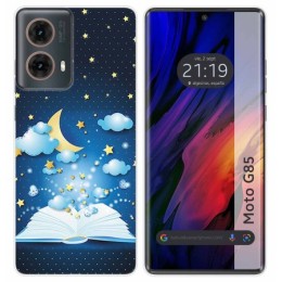 Funda Silicona para Motorola Moto G85 5G diseño Libro Cuentos Dibujos