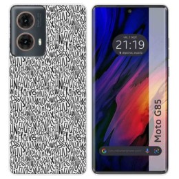 Funda Silicona para Motorola Moto G85 5G diseño Letras Dibujos