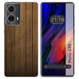 Funda Silicona para Motorola Moto G85 5G diseño Madera Dibujos