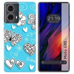 Funda Silicona para Motorola Moto G85 5G diseño Mariposas Dibujos
