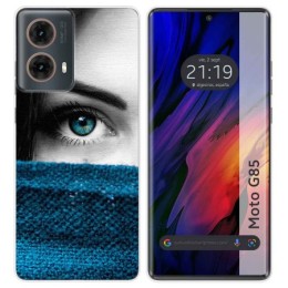 Funda Silicona para Motorola Moto G85 5G diseño Ojo Dibujos