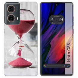 Funda Silicona para Motorola Moto G85 5G diseño Reloj Dibujos