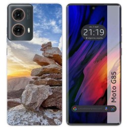 Funda Silicona para Motorola Moto G85 5G diseño Sunset Dibujos
