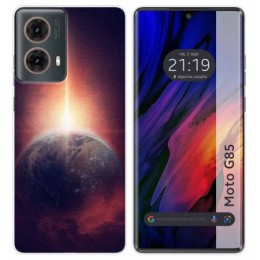Funda Silicona para Motorola Moto G85 5G diseño Tierra Dibujos