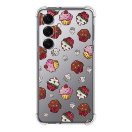 Funda Silicona Antigolpes para Samsung Galaxy S25 5G diseño Muffins Dibujos