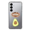 Funda Silicona Antigolpes para Samsung Galaxy S25 5G diseño Vegan Life Dibujos