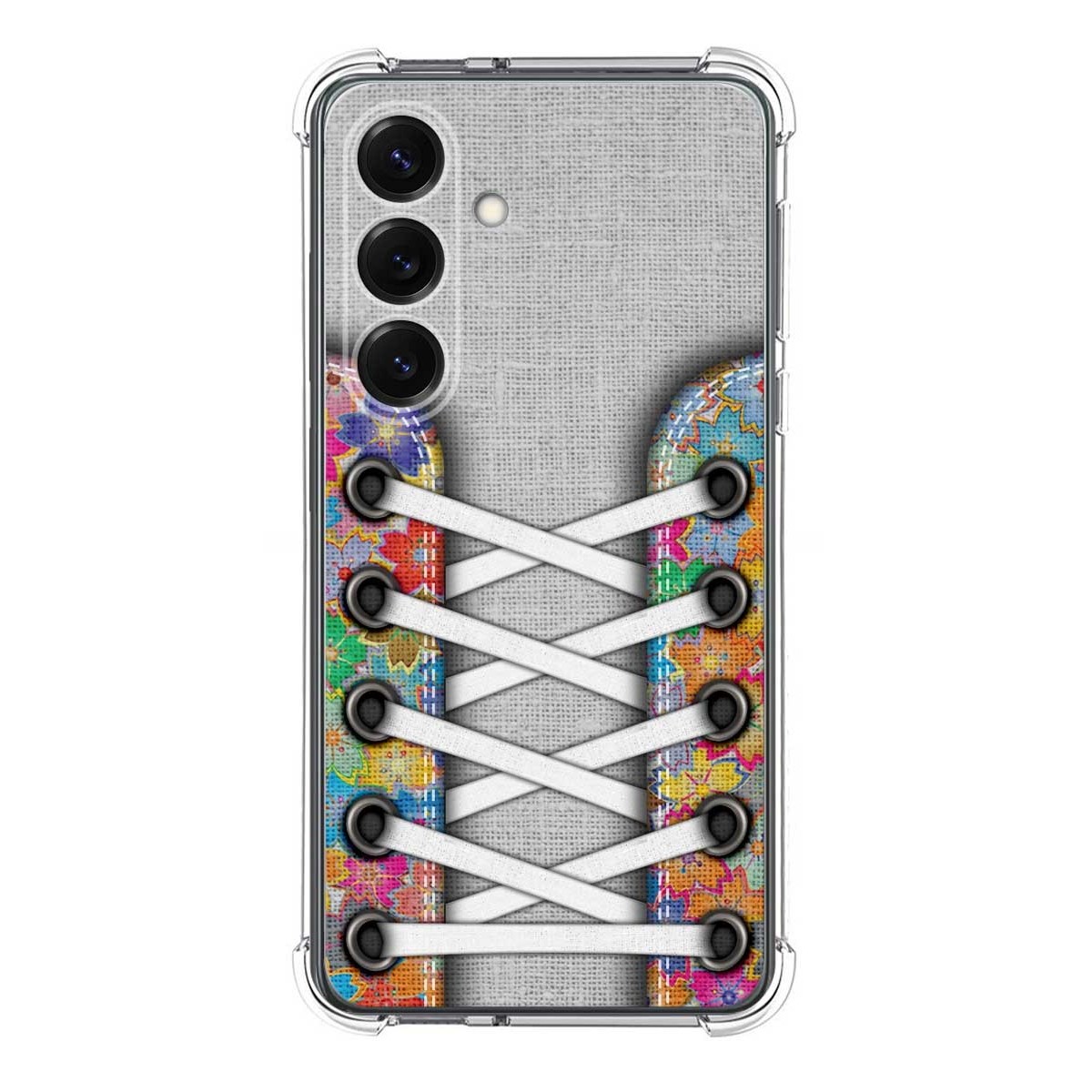 Funda Silicona Antigolpes para Samsung Galaxy S25 5G diseño Zapatillas 04 Dibujos