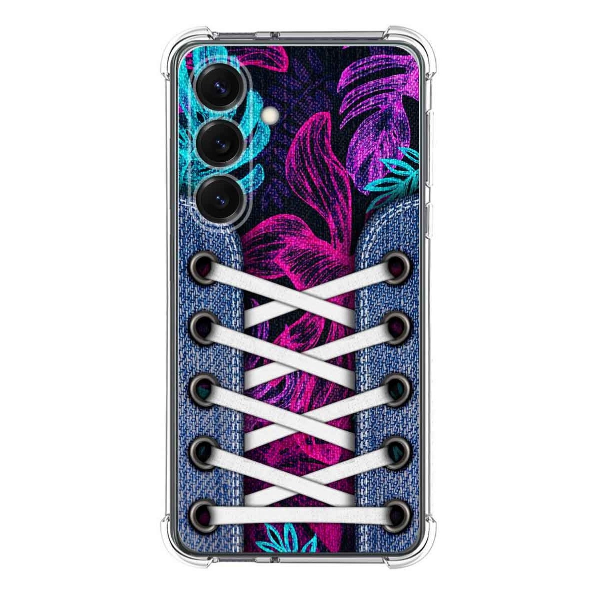 Funda Silicona Antigolpes para Samsung Galaxy S25 5G diseño Zapatillas 07 Dibujos