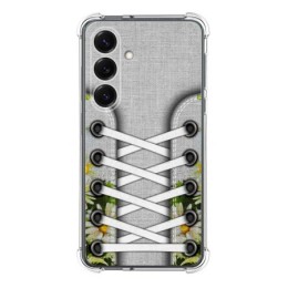 Funda Silicona Antigolpes para Samsung Galaxy S25 5G diseño Zapatillas 08 Dibujos