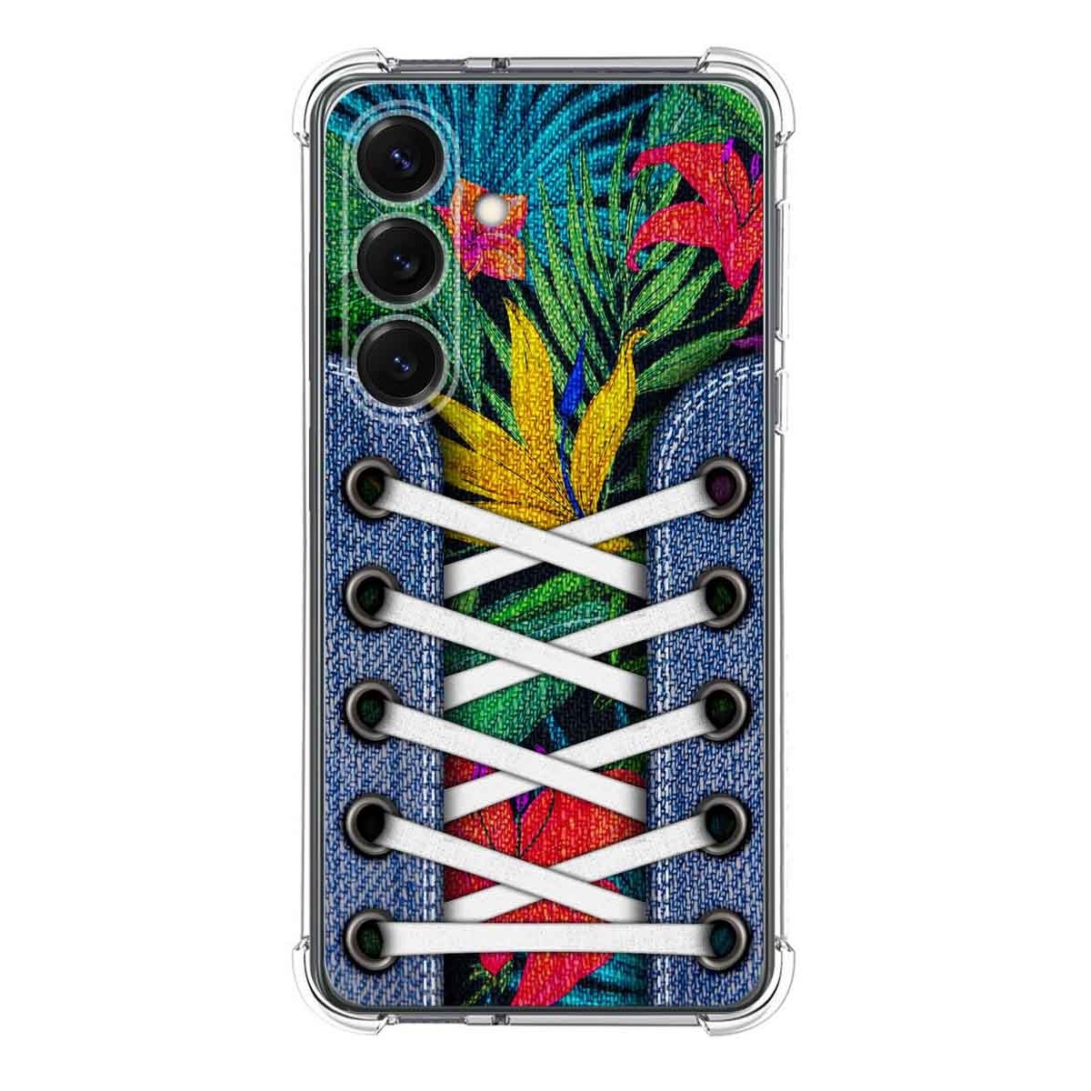 Funda Silicona Antigolpes para Samsung Galaxy S25 5G diseño Zapatillas 12 Dibujos