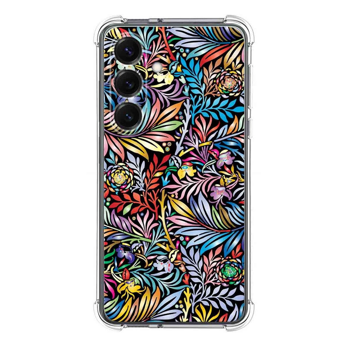 Funda Silicona Antigolpes para Samsung Galaxy S25 5G diseño Flores 04 Dibujos