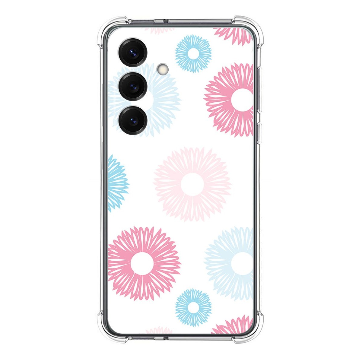 Funda Silicona Antigolpes para Samsung Galaxy S25 5G diseño Flores 06 Dibujos