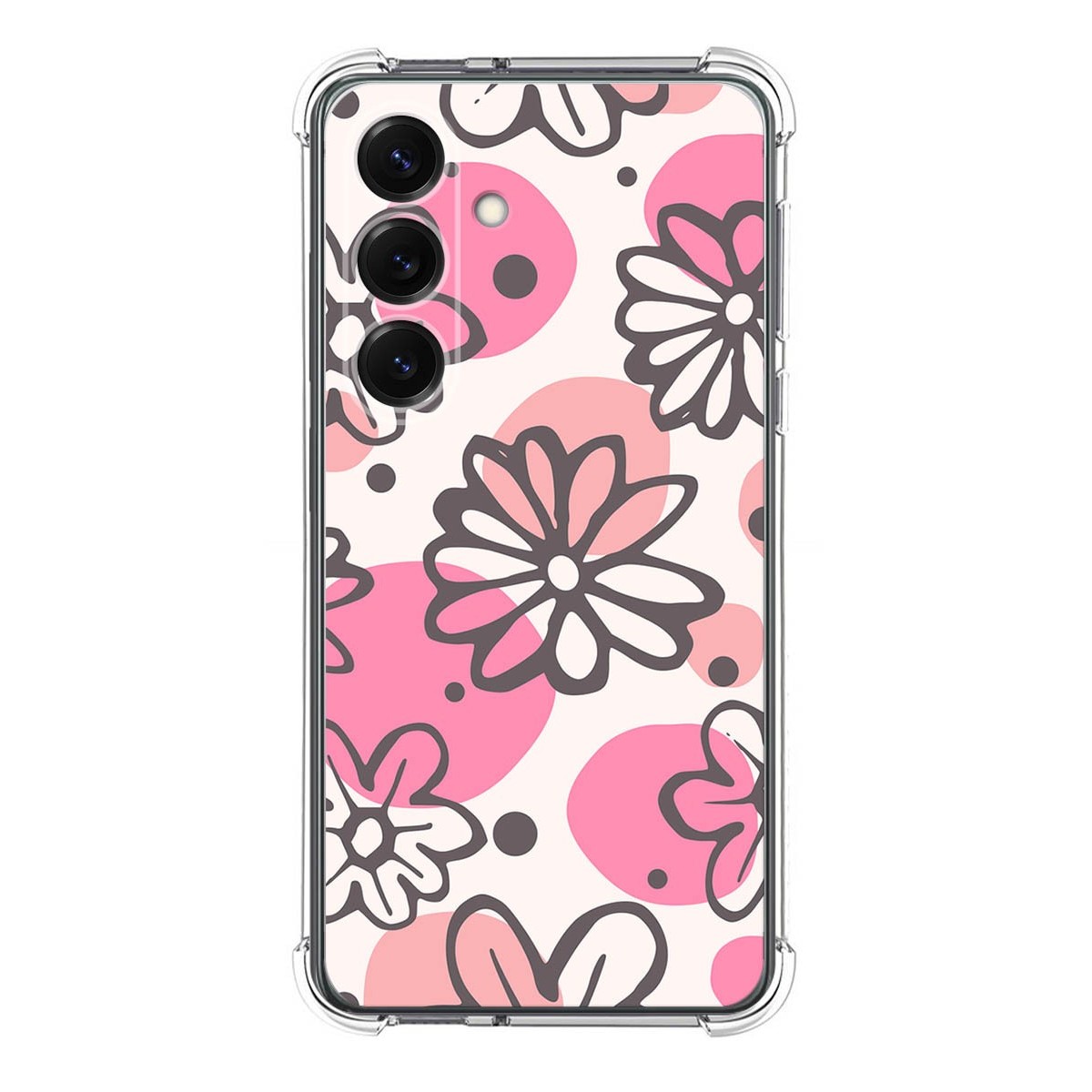 Funda Silicona Antigolpes para Samsung Galaxy S25 5G diseño Flores 09 Dibujos