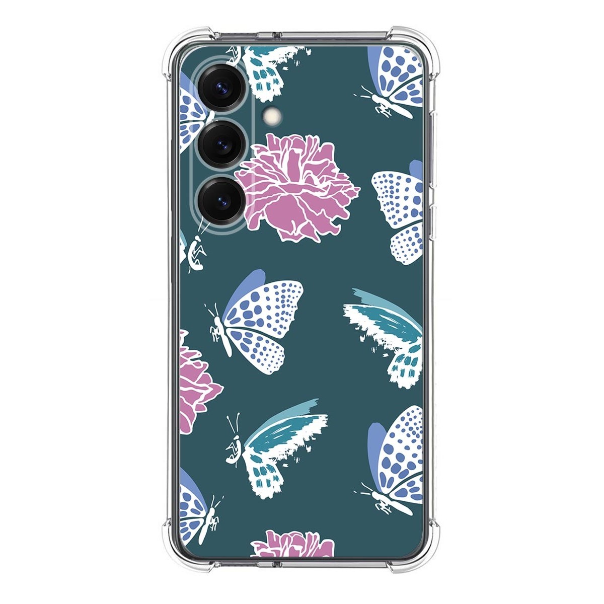 Funda Silicona Antigolpes para Samsung Galaxy S25 5G diseño Flores 10 Dibujos