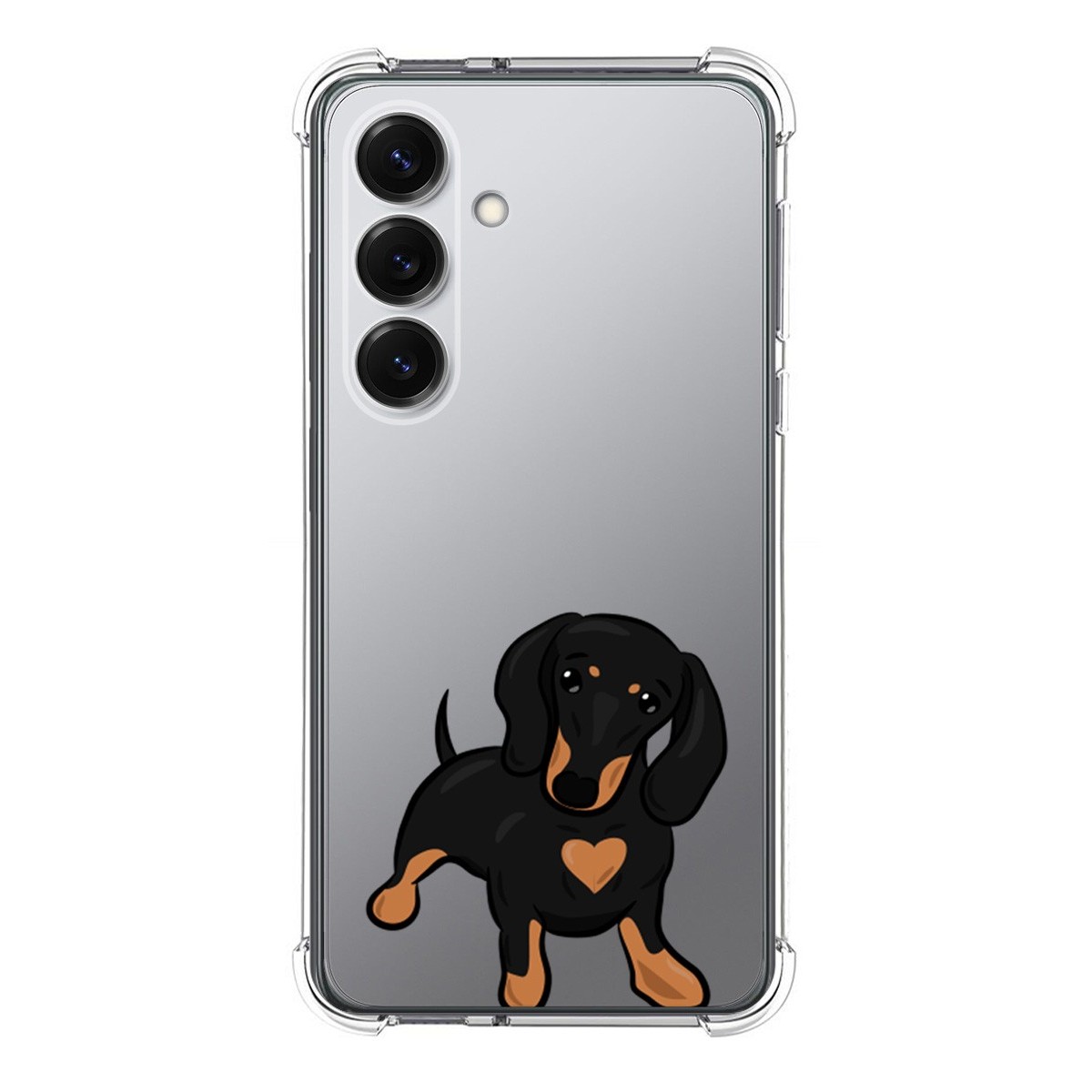 Funda Silicona Antigolpes para Samsung Galaxy S25 5G diseño Perros 04 Dibujos