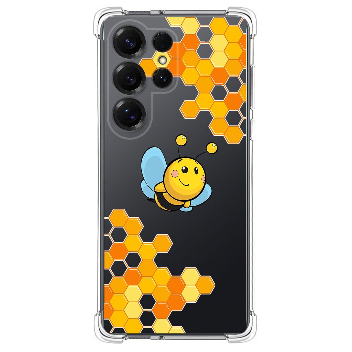 Funda Silicona Antigolpes para Samsung Galaxy S25 Ultra 5G diseño Abeja Dibujos