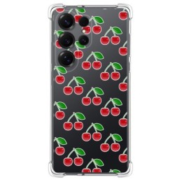 Funda Silicona Antigolpes para Samsung Galaxy S25 Ultra 5G diseño Cerezas Dibujos