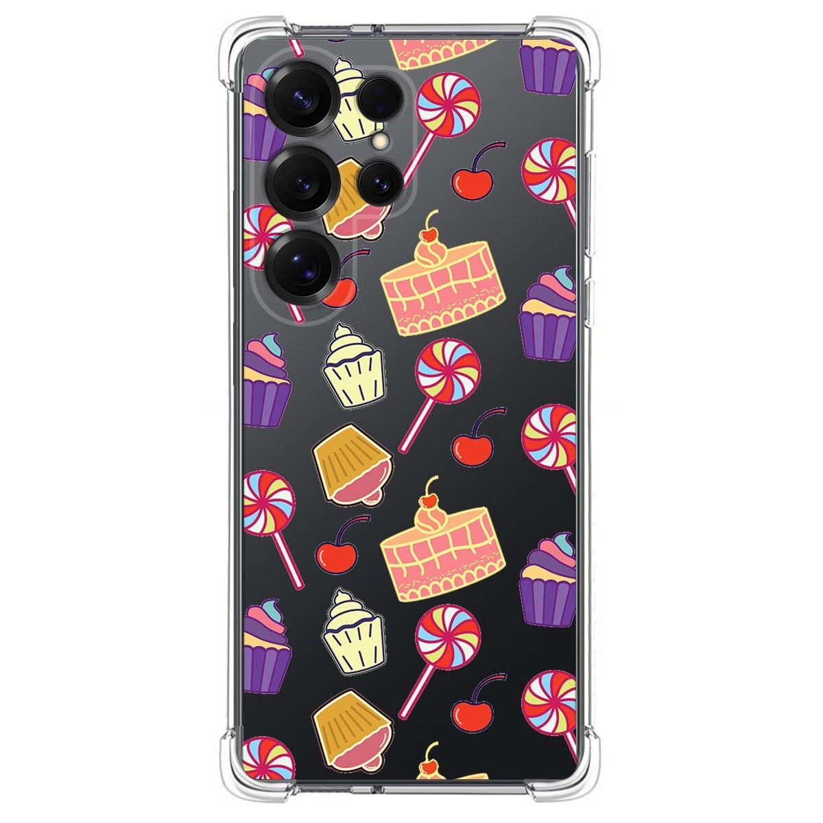 Funda Silicona Antigolpes para Samsung Galaxy S25 Ultra 5G diseño Dulces 01 Dibujos