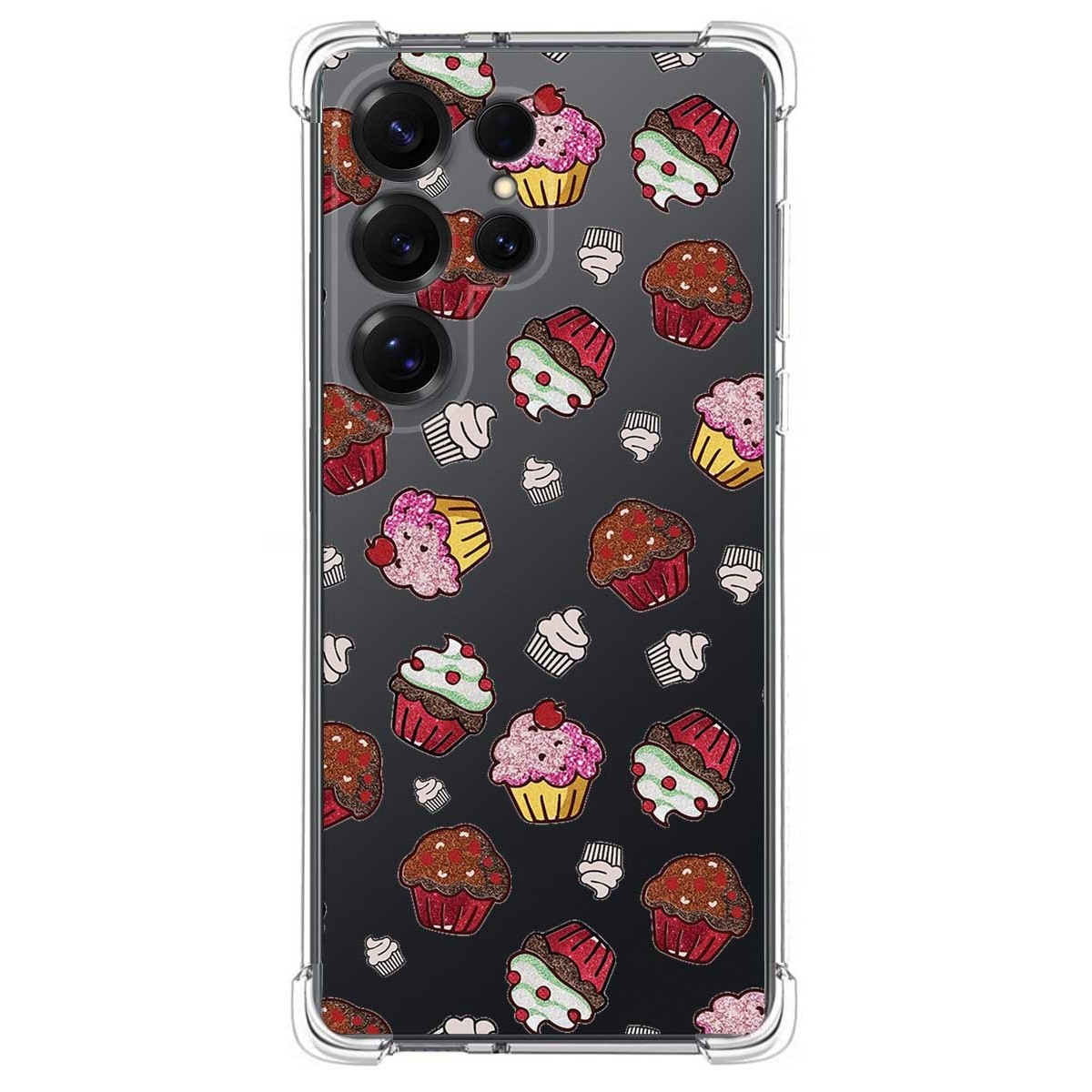 Funda Silicona Antigolpes para Samsung Galaxy S25 Ultra 5G diseño Muffins Dibujos