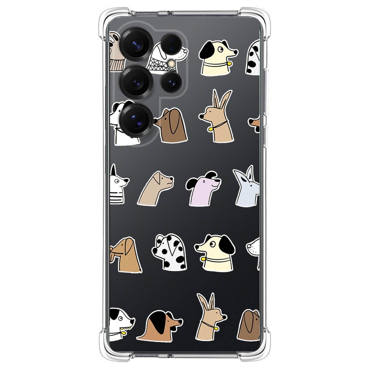 Funda Silicona Antigolpes para Samsung Galaxy S25 Ultra 5G diseño Perros Dibujos
