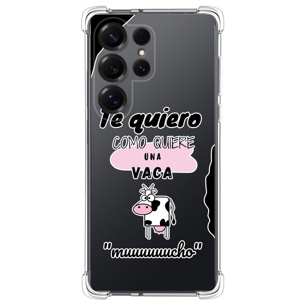 Funda Silicona Antigolpes para Samsung Galaxy S25 Ultra 5G diseño Vaca Dibujos