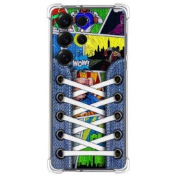 Funda Silicona Antigolpes para Samsung Galaxy S25 Ultra 5G diseño Zapatillas 14 Dibujos