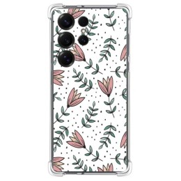 Funda Silicona Antigolpes para Samsung Galaxy S25 Ultra 5G diseño Flores 01 Dibujos