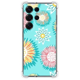 Funda Silicona Antigolpes para Samsung Galaxy S25 Ultra 5G diseño Flores 05 Dibujos